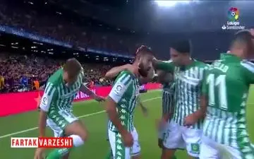 عملکرد نبیل فکیر برابر بارسلونا از دوربین لالیگا