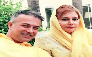 وقتی لباس "دانیال حکیمی" با همسرش سِت می شود + عکس