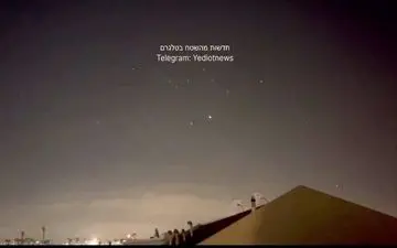 موشک های ایران در آسمان اسرائیل + ویدئو