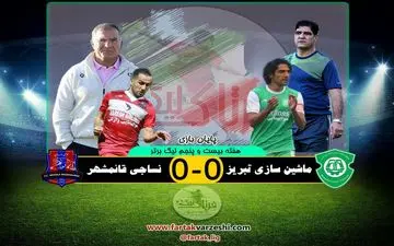 ماشین سازی 0 - نساجی 0؛ مهاجری و آقا معلم امتیازات را تقسیم کردند