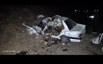تصادف مرگبار کامیون با پژو ۴۰۵ در محور خلخال–شاهرود؛ ۵ نفر جان باختند