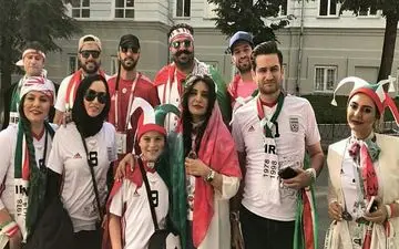 سلبریتی ها در راه استادیوم کازان روسیه