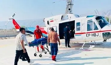 نجات جان دو بیمار بدحال توسط بالگرد اورژانس هوایی بستک