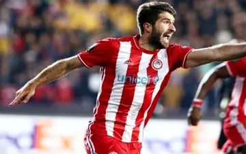  ثبت دیرهنگام اولین گل انصاری‌فرد با پیراهن المپیاکوس در سوپر لیگ یونان 