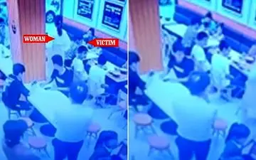 ریختن سوپ داغ روی دختر ۱۲ ساله در رستوران!