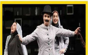 ژست باباکرم عاطفه رضوی با سبیل و پوشش لوتی! (عکس)