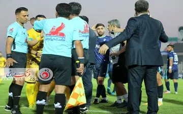 اختصاصی/ تصاویری جنجالی بعد از گل سپاهان به پیکان 
