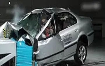 تست تصادف سمند در انگلیس + فیلم