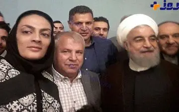 شهربانو منصوریان در دیدار با رئیس جمهور با حضور بزرگان فوتبالی + عکس