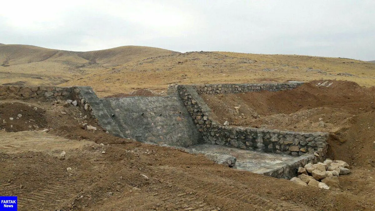 پایان اولین سازه سنگی ملاتی حوزه آبخیز قارلق کنگاور
