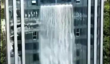 مرتفع‌ترین آبشار مصنوعی جهان + فیلم 
