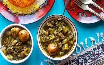 طرز تهیه خورش کرفس؛ غذای سنتی ایرانی با لوبیا چیتی و قرمز
