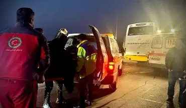 تصادف در محور سلماس -ارومیه ۲۹ حادثه دیده و ۲مصدوم برجای گذاشت