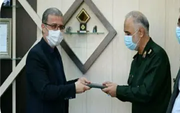 تقدیر فرمانده سپاه حضرت نبی اکرم (ص) از رییس سازمان صنعت، معدن و تجارت استان