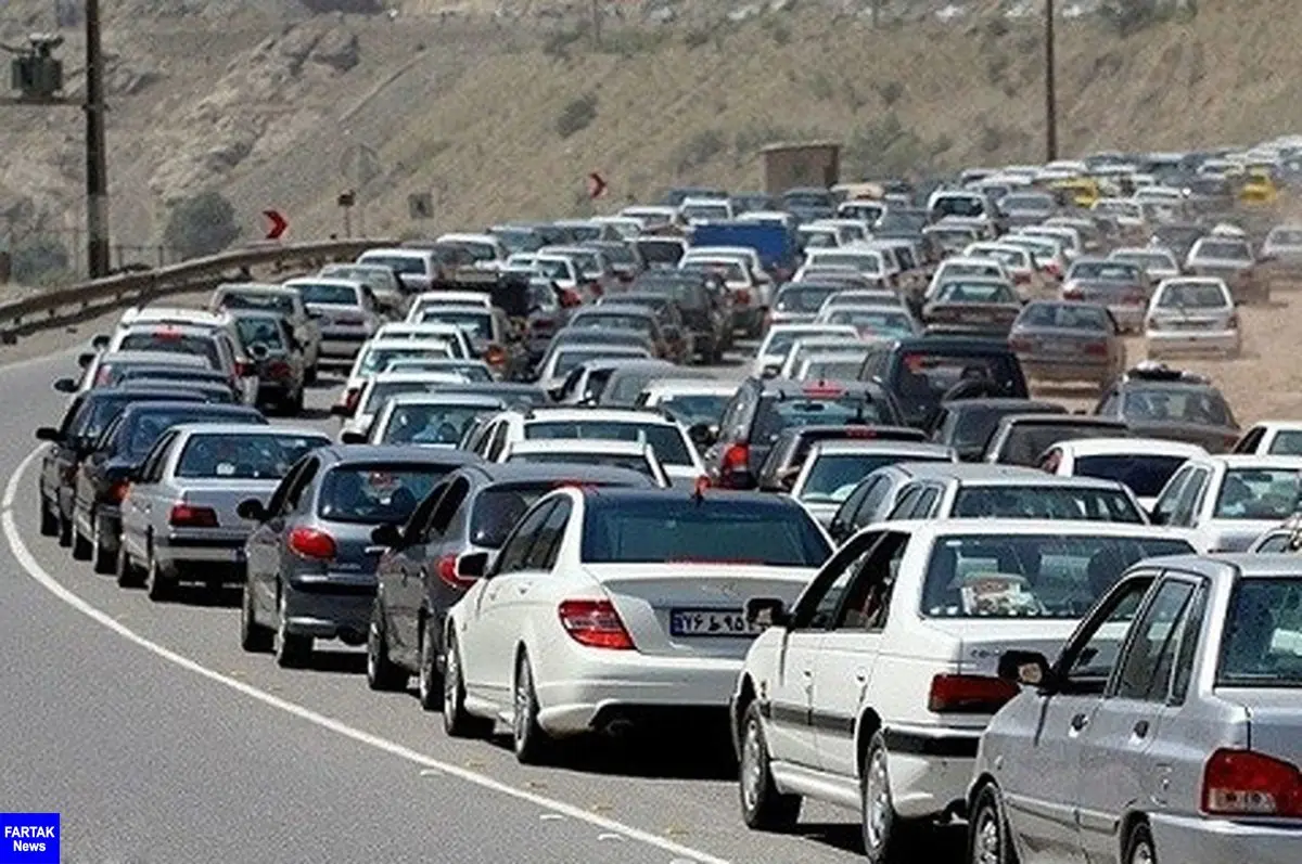 ترافیک سنگین در ‌محور کندوان و‌ آزادراه قزوین-کرج-تهران
