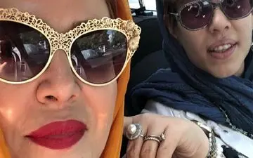 خوشگذرانی بهاره رهنما و دخترش