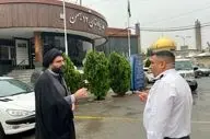 دیدار صمیمانه رئیس اوقاف شهرستان قدس با کادر درمان بیمارستان 12 بهمن