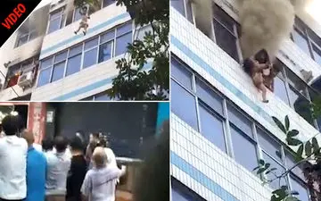 مادر فداکار، با نثار جانش ناجی جان فرزندانش شد+فیلم