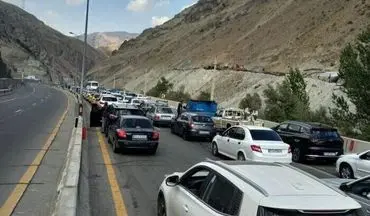 ترافیک سنگین در آزادراه تهران - شمال و قزوین - کرج