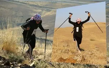 درخشش لیدا غوره‌دان در رقابت‌های اسکای‌رانینگ کشور 