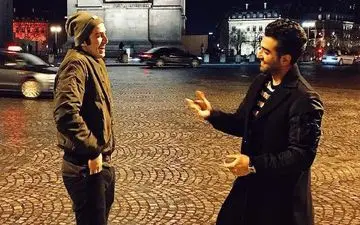 تیپ و ژست سردار آزمون به همراه حسین تهی، خواننده زیر زمینی (عکس)