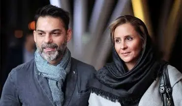  پیمان معادی و همسرش دیشب در اکران خصوصی فیلم زرد