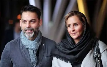  پیمان معادی و همسرش دیشب در اکران خصوصی فیلم زرد