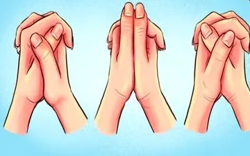  شخصیت شناسی جالب از مدل قفل کردن انگشتان دست