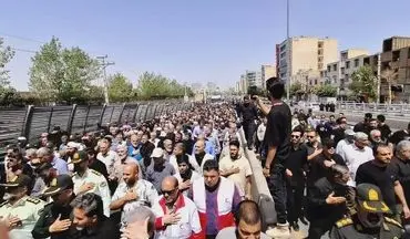ورود پیکر شهدا به میدان آزادی + ویدئو