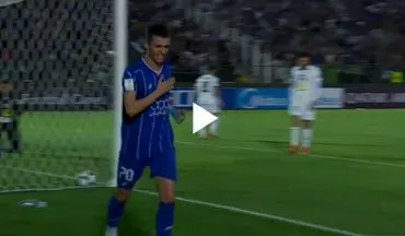 گل دوم استقلال به الوحدات + ویدئو