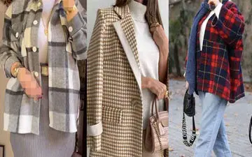 ترندهای امسال پالتوهای چهارخانه50 مدل جدید برای طرفداران لباس‌های چهارخانه