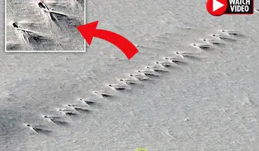 سازه عجیبی که توسط گوگل ارث در قطب جنوب پیدا شد! +فیلم
