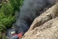 سقوط مرگبار وانت پیکان به دره در فیلگاه / راننده جان باخت