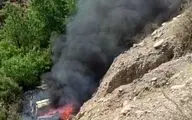 سقوط مرگبار وانت پیکان به دره در فیلگاه / راننده جان باخت