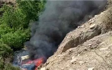 سقوط مرگبار وانت پیکان به دره در فیلگاه / راننده جان باخت