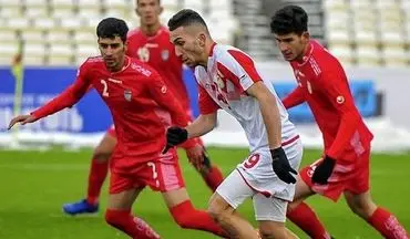 تساوی تیم ملی جوانان مقابل تاجیکستان