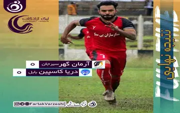 اولین تساوی لیگ یک درسال جدید رقم خورد/ نتیجه‌ای خوشحال کننده برای دیگر تیم های قعر نشین