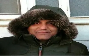 تیپ مهران مدیری در هوای سرد زمستان