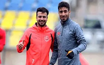 2 تفنگدار پرسپولیس از یکدیگر جدا نمی‌شوند! +عکس