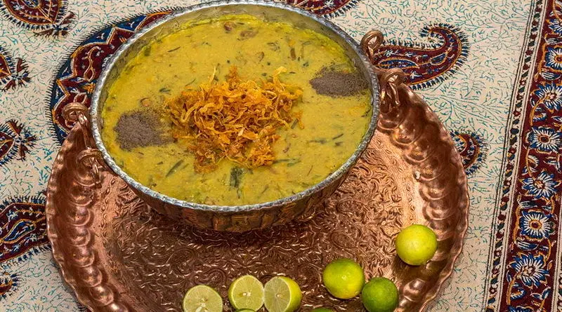 طرز تهیه آش شله قلمکار 