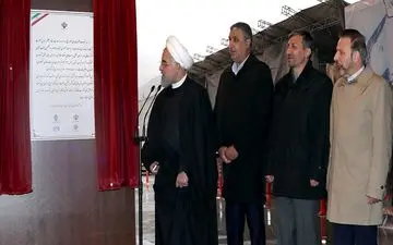 قطعه یک آزادراه تهران - شمال با حضور رئیس‌جمهور افتتاح شد