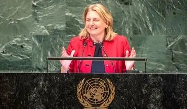 سخنرانی ۴ زبانه وزیر خارجه اتریش در سازمان ملل