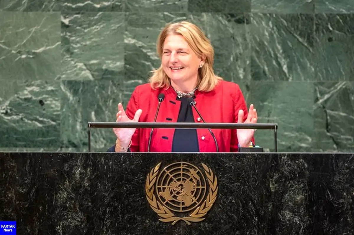 سخنرانی ۴ زبانه وزیر خارجه اتریش در سازمان ملل