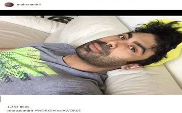 سلفی همسر روناک یونسی، خوابیده بر روی کاناپه (عکس)