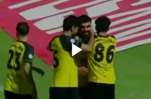 گل اول سپاهان به استقلال خوزستان + ویدئو