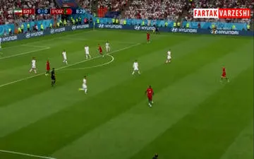 برخورد بیرانوند و عزت اللهی روی موقعیت پرتغال + فیلم 