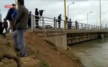 افزایش سطح آب در حمیدیه +فیلم 