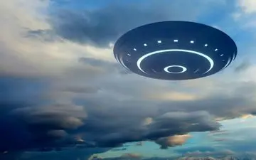 رد برجای مانده از یوفو روی برف! +فیلم 