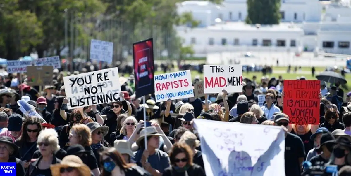 تظاهرات هزاران معترض به آزار جنسی زنان در استرالیا