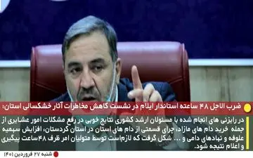 زمینه انتقال دام استان ایلام به کردستان فراهم شد